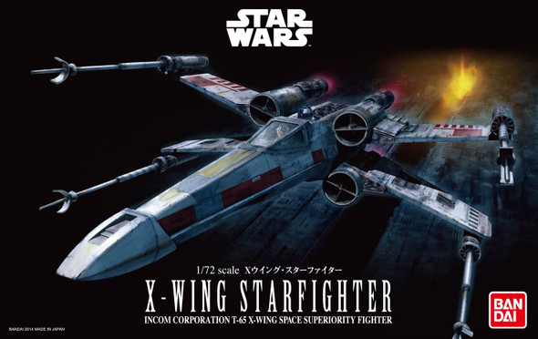 Bandai Star Wars X-Wing Starfighter 1/72 Scale Model Kit