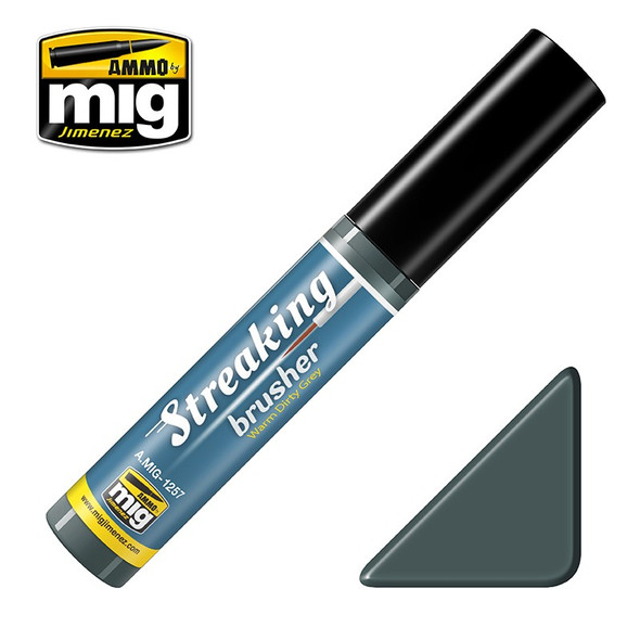 Ammo Mig Streakingbrusher - Warm Dirty Grey