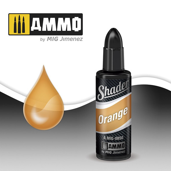 Ammo Mig Acrylic Shaders - Orange Shader 10ml