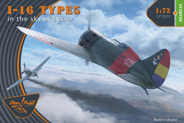 Clear Prop 1/72 I-16 type 5 (in the sky of Spain)