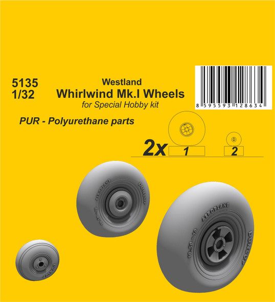 CMK 1/72 Westland Whirlwind Mk.I Wheels