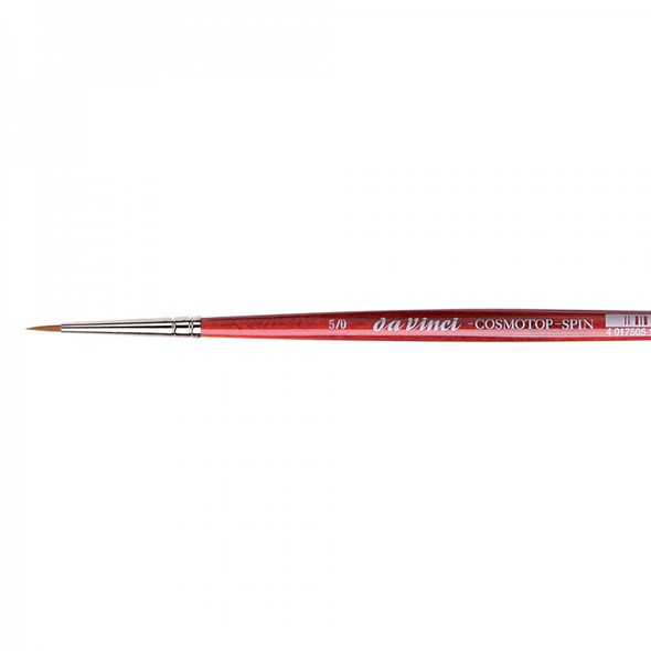 Da Vinci Cosmotop Spin 5580 Brush - Round Tip, Short Handle, Size 5/0