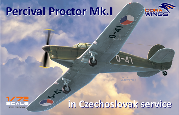 Dora Wings 1/72 Scale Percival Proctor Mk.1 Czechoslovak Service Model Kit