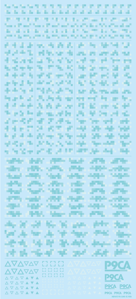 HiQ Parts Pixel Camouflage Decal 2 mint (1pc)
