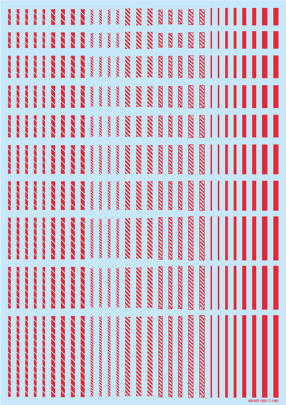 HiQ Parts Line Decal 2 Red (1pc)