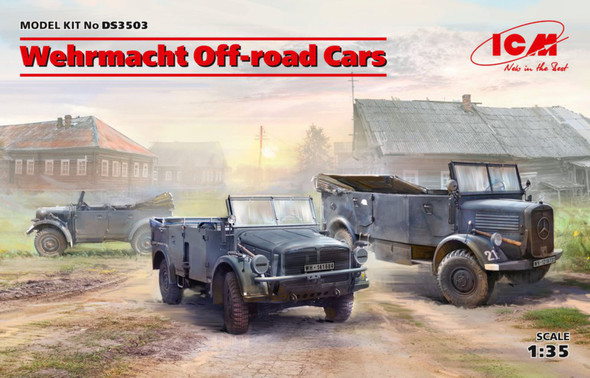 ICM Wehrmacht Off-road Cars (Kfz.1, Horch 108 Typ 40, L1500A)