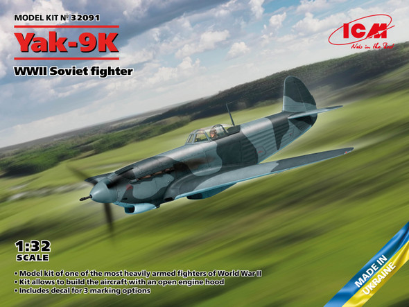 ICM 1/32 Yak-9K, WWII Soviet fighter