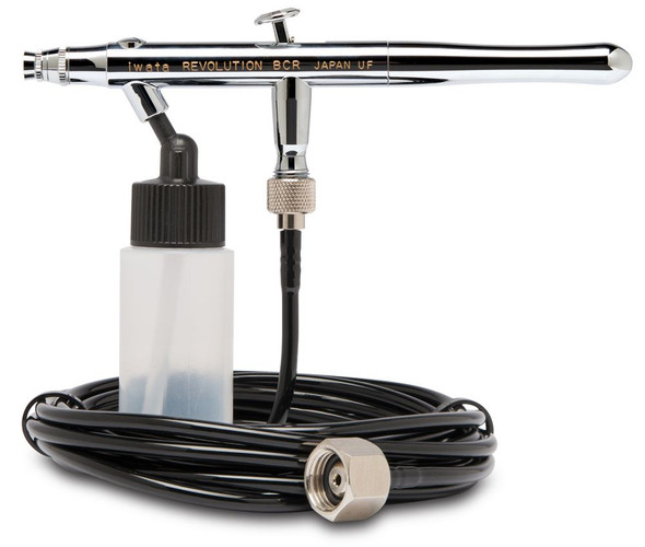 IWATA Revolution HP-BCR Siphon Feed Dual Action Airbrush w/ Hose