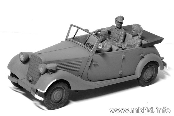 MASTER BOX 1/35 Frulein, what are you doing today? German military men, WW II era