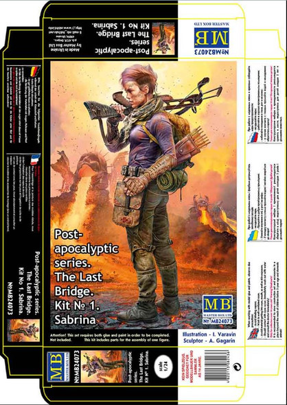 Master Box 1/25 Post-apocalyptic series. The Last Bridge. Kit No. 1. Sabrina