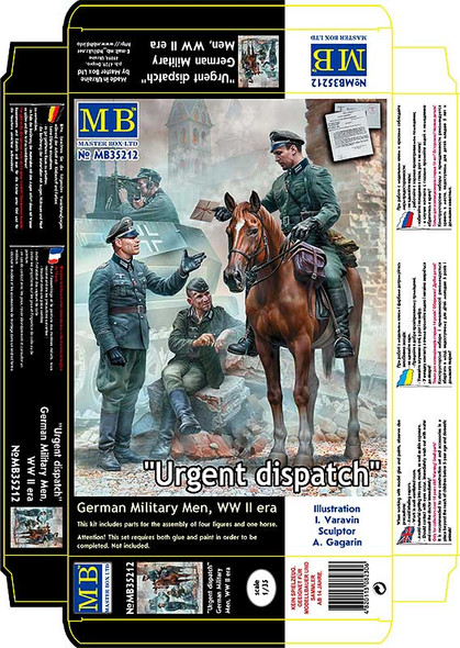 MASTER BOX 1/35 Urgent Dispatch. German Military Men, WW II era