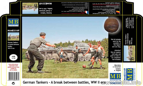 MASTER BOX 1/35 German Tankers - A break between battles, WW II era