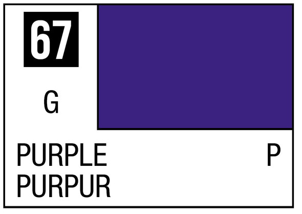 Mr. Hobby Mr. Color Acrylic Paint - C67 Purple (Gloss/Primary) 10ml