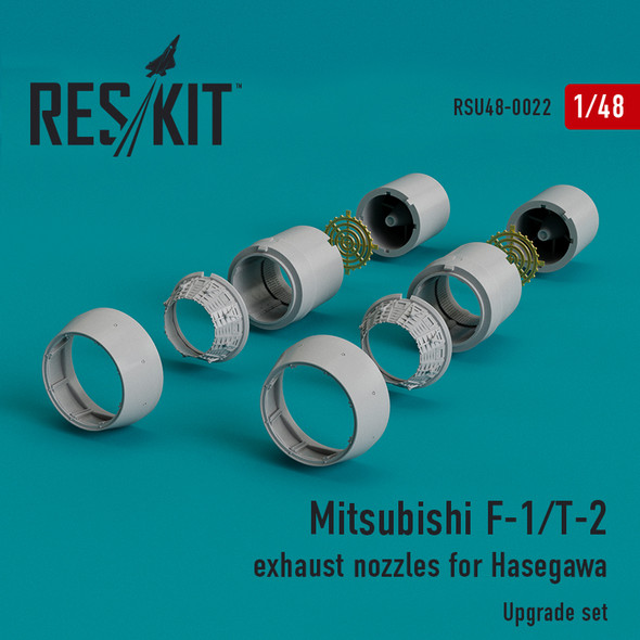 Res/Kit 1/48 Scale Mitsubishi F-1/T-2 Exhaust Nozzles for Hasegawa Kits