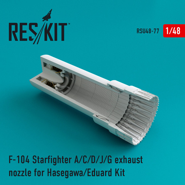 Res/Kit 1/48 Scale F-104 StarFighter A/C/D/J/G Exhaust Nozzle for Hasegawa & Eduard Kits