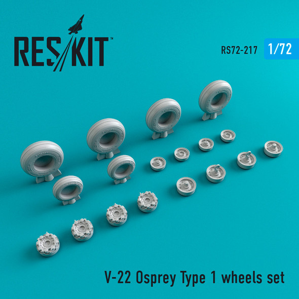 Res/Kit 1/48 Scale V-22 Osprey Type 1 Wheel Set