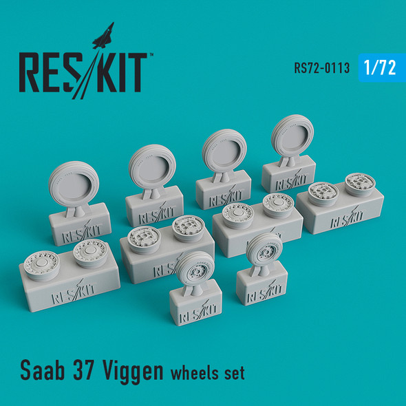Res/Kit 1/72 Scale Saab 37 Viggen Wheel Set