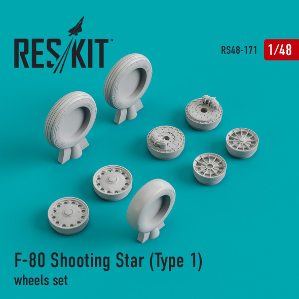 Res/Kit 1/48 Scale F-80 Shooting Star Type 1 Wheel Set
