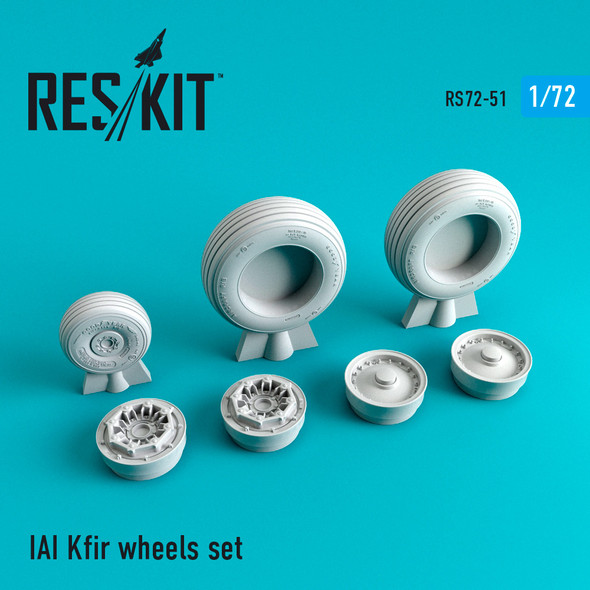 Res/Kit 1/72 Scale IAI Kfir Wheel Set