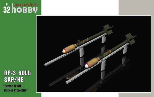 Special Hobby 1/32 Scale RP-3 60Lb SAP British WWII Rockets Model Kit