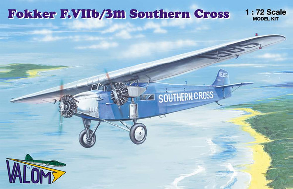 Valom 1/72 Scale Fokker F.VIIb/3m Southern Cross Model Kit