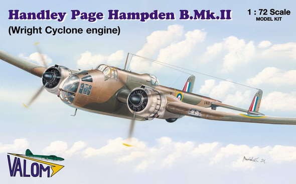 Valom 1/72 Scale Handley Page Hampden B.Mk.II (W.Cyclone) Model Kit