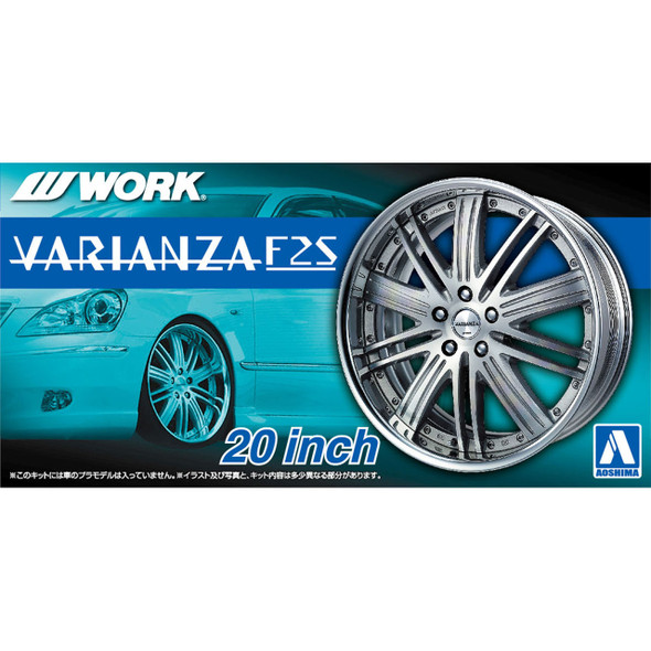 Aoshima 1/24 Scale Work Varianza F2S 20 Inch Wheel Set