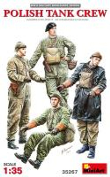 MiniArt 1/35 Scale Polish Tank Crew Model Kit