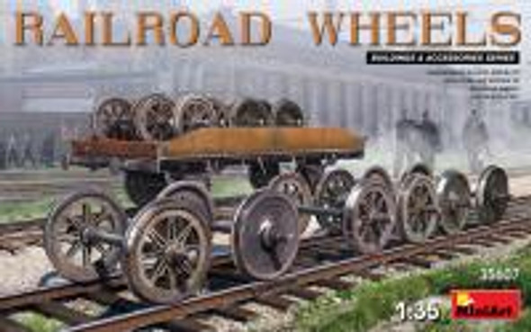 MiniArt 1/35 Scale Railroad Wheels Set Model Kit Accessory