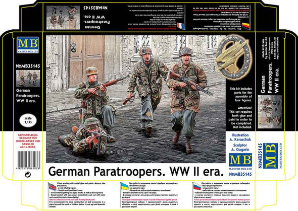 MASTER BOX 1/35 German Paratroopers. WW II era