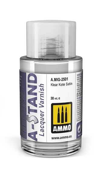 Ammo Mig A-Stand Lacquer Paint 30ml - Klear Kote Satin