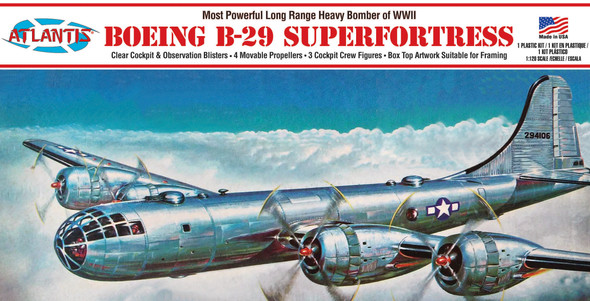 Atlantis 1/120 Scale B-29 Superfortress Bomber Model Kit
