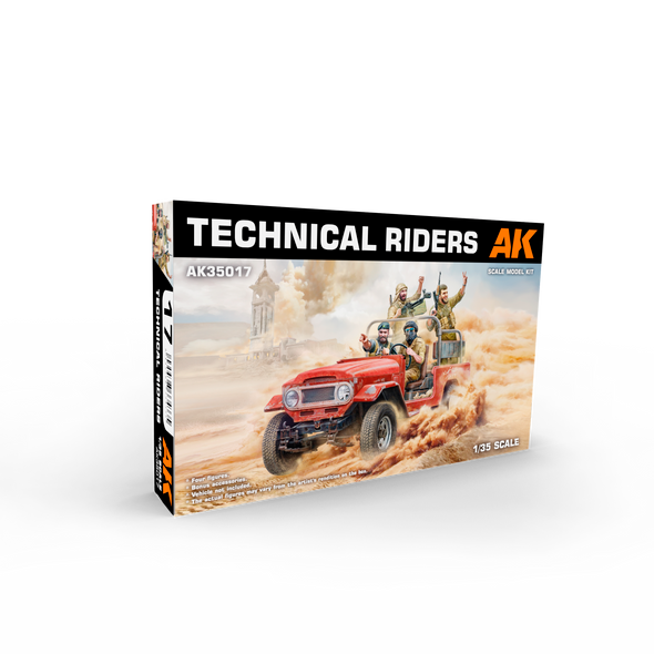 AK Interactive 1/35 Scale Technical Riders Model Kit