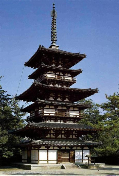 Fujimi 1/100 Scale Yakushi-ji Eastern Pagoda Toh-Toh World Culture Heritage Model Kit