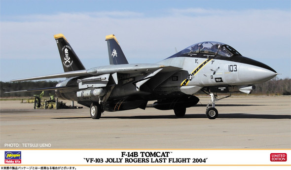 Hasegawa 1/72 Scale F-14B Tomcat VF-103 Jolly Rofers Last Flight 2004 Model Kit