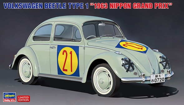 Hasegawa 1/24 Scale Volkswagen Beetle Type 1 1963 Nippon Grand Prix Model Kit