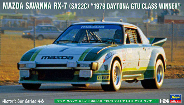 Hasegawa 1/24 Scale Mazda Savanna RX-7 (SA22C) 1979 Daytona GTU Class Winner Model Kit