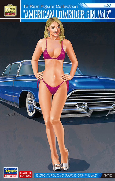 Hasegawa 1/12 Scale 12 Real Figure Collection No.27 American Lowrider Girl Vol.2 Model Kit