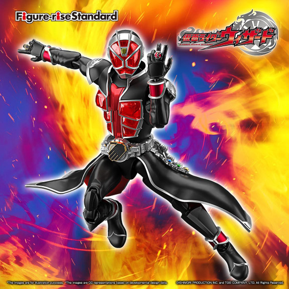 Bandai Kamen Rider Masked Rider Wizard Flame Style Figure-Rise Standard Model Kit