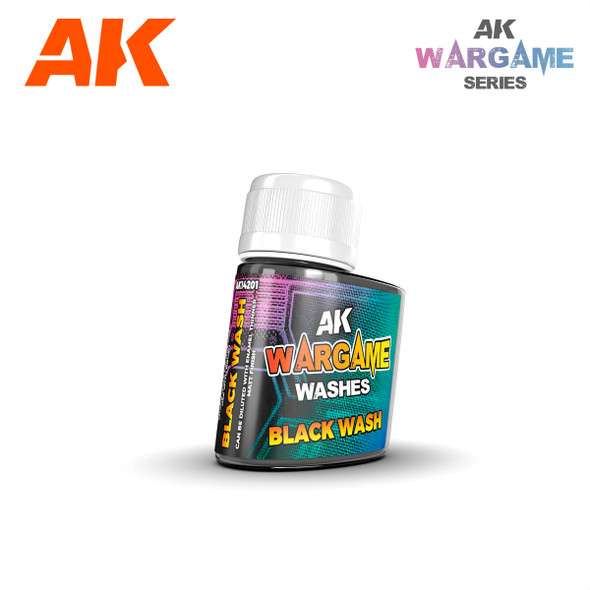 AK Interactive Wargame Washes - Black Wash 35ml