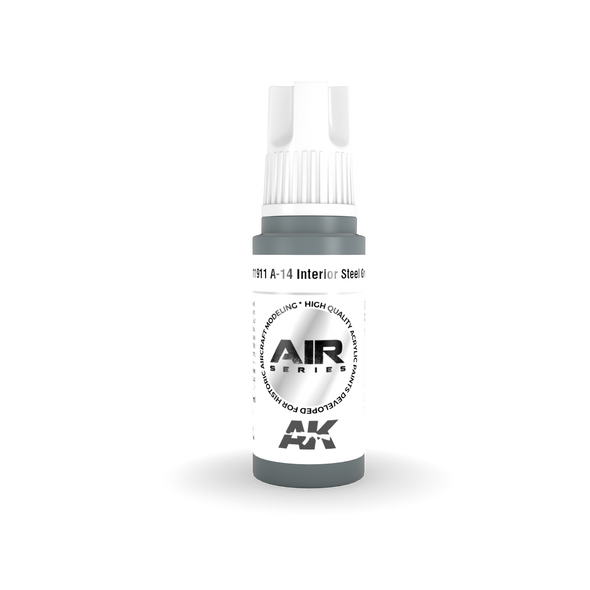 AK Interactive 3G Acrylics - Air - A-14 Interior Steel Grey 17ml