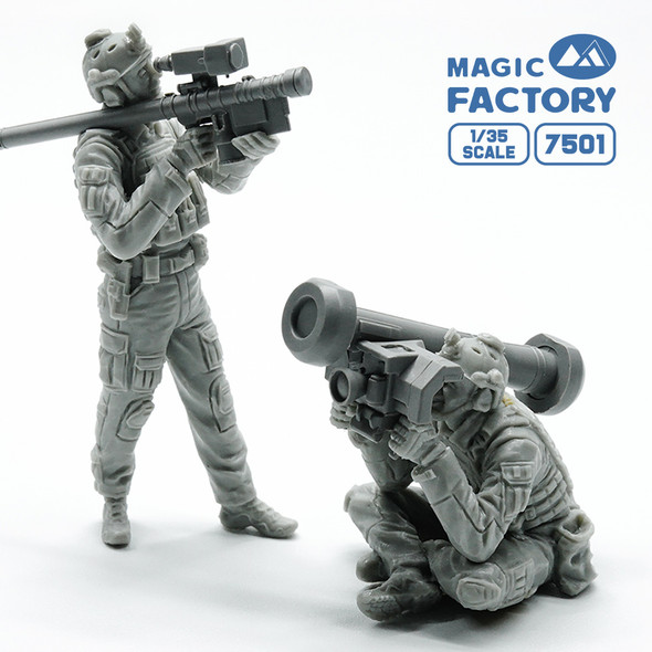 Magic Factory 1/35 FIM-92 Stinger/FGM-148 Javelin Operators Set (Resin)