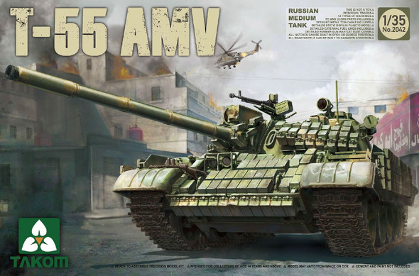 Takom 1/35 Rssian Medium Tank T-55 AMV