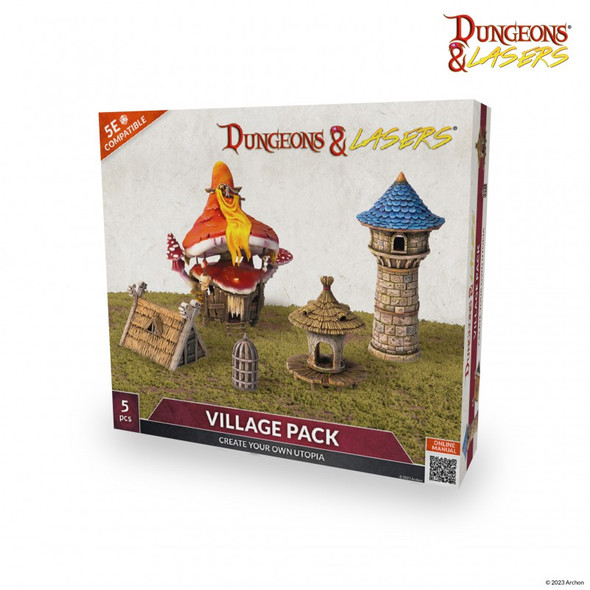 Archon Studio Dungeons and Lasers: Village Pack (D&L: Expansion Sets)