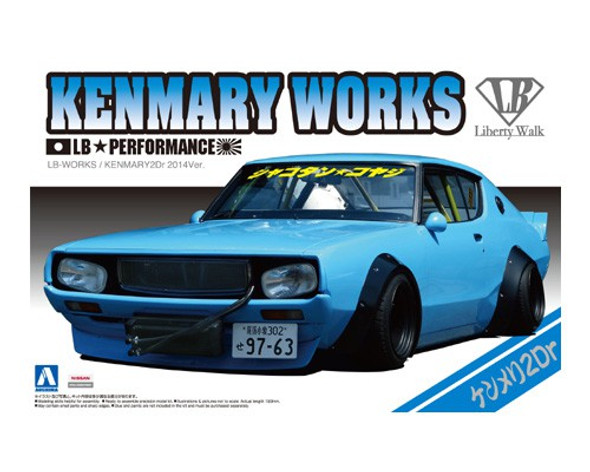 Aoshima 1/24 Scale LB Works Kenmary 2Dr 2014 Ver. Model Kit