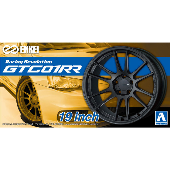 Aoshima 1/24 Scale Enkei GTC01RR 19 Inch Wheel Set