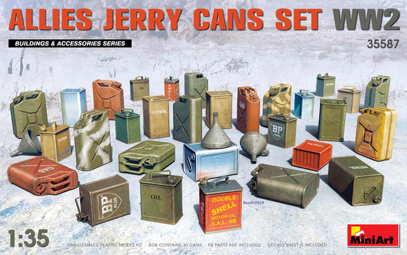 MiniArt 1/35 Scale Allies Jerry Cans Set WWII Model Kit