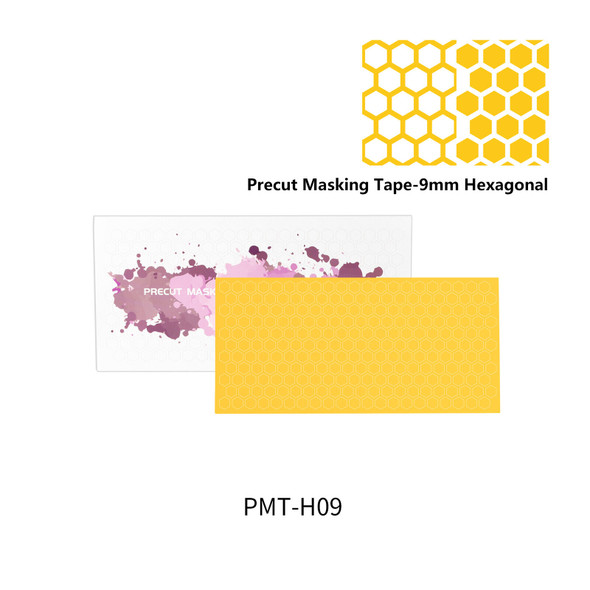 Dspiae PMT-H09 9mm Precut Masking Tape - 9mm Hexagona