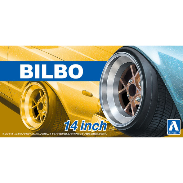 Aoshima 1/24 Scale Bilbo 14 Inch Wheel Set