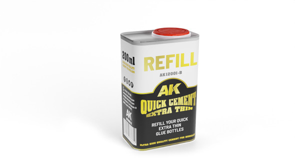 AK Interactive Quick Cement Extra Thin 250 ml refill